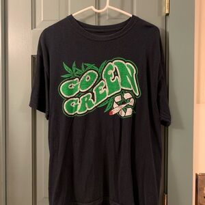 "Go Green" Weed & Recycling Men's T-Shirt